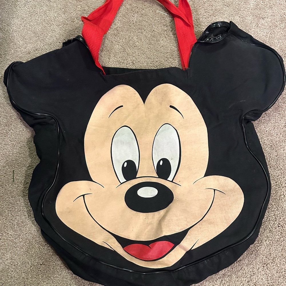 Disney Mickey Mouse Tote Bag - Black and Red